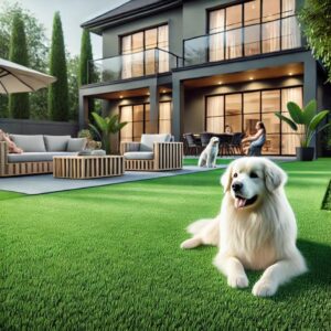 Sztuczny trawnik pozwala zyskać więcej wolnego czasu - zamiast zajmować się trawnikiem, jego pielęgnacją, podlewaniem, walką ze szkodnikami, możesz ten czas przeznaczyć na relaks na przykład zabawę z czworonogiem. Sztuczny trawnik to wygoda nie tylko wygoda, ale także oszczędność czasu i pieniędzy.