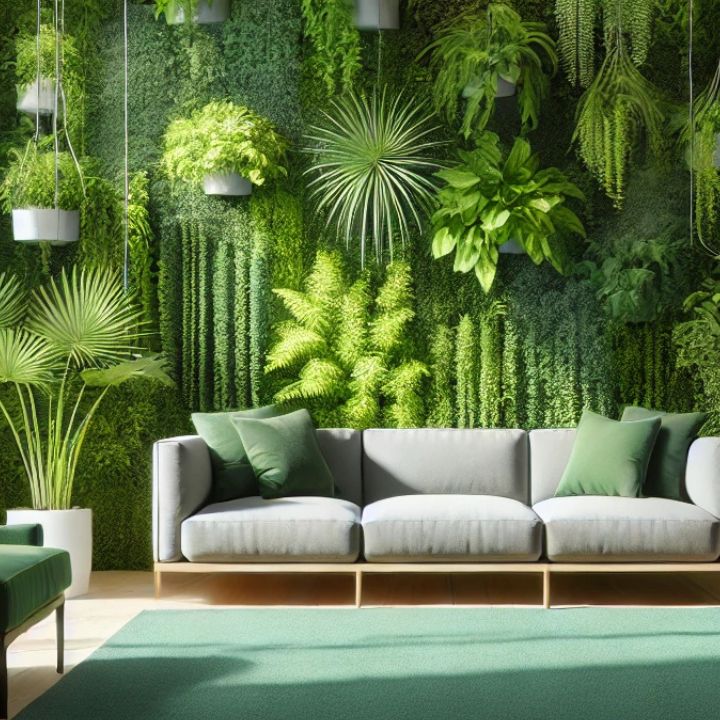 Zielone ściany 1 Ogród wertykalny wewnątrz pomieszczenia