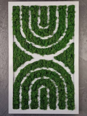 20250504_190920 Obraz z mchu chrobotka Geometric Style - Geometryczny Styl