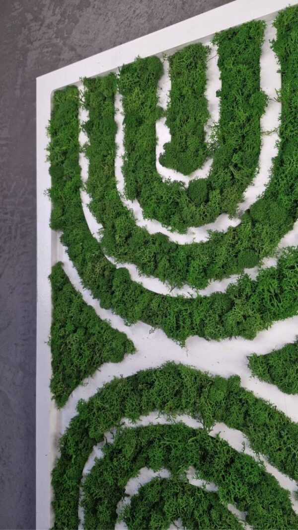 20250504_191100 Obraz z mchu chrobotka Geometric Style - Geometryczny Styl