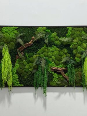 7e9699ef2ddd240fb2d5ecda6ef352a3 Obraz z mchu mieszanego Wild Nature – Esencja Dżungli