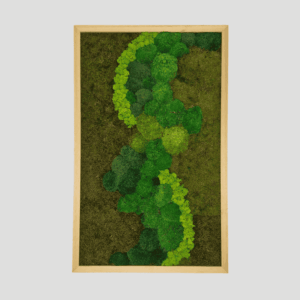 Obraz z mchu mieszanego Verdant River.