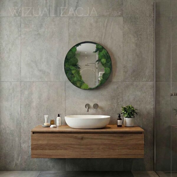 Lustro z mchem stabilizowanym