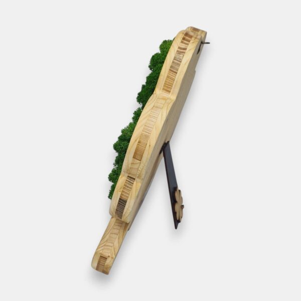 Drewniana koniczynka 2w1 z mchem chrobotkiem