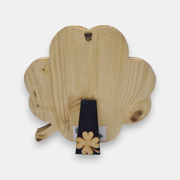 Drewniana koniczynka 2w1 z mchem chrobotkiem