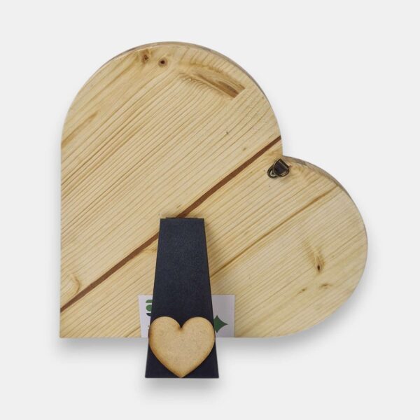 Drewniane serce z mchem chrobotkiem 2w1