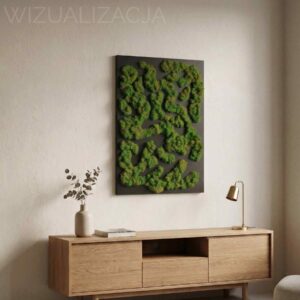 Obraz z mchu chrobotka Nature Rivers