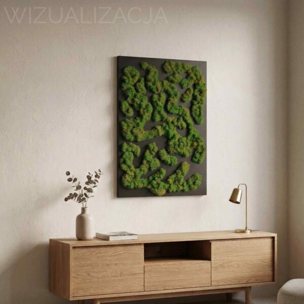 Obraz z mchu chrobotka Nature Rivers