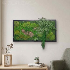 Obraz z mchu mieszanego Green Forest