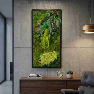 Obraz z mchu poduszkowego Leafy Expression