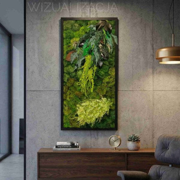 Obraz z mchu poduszkowego Leafy Expression