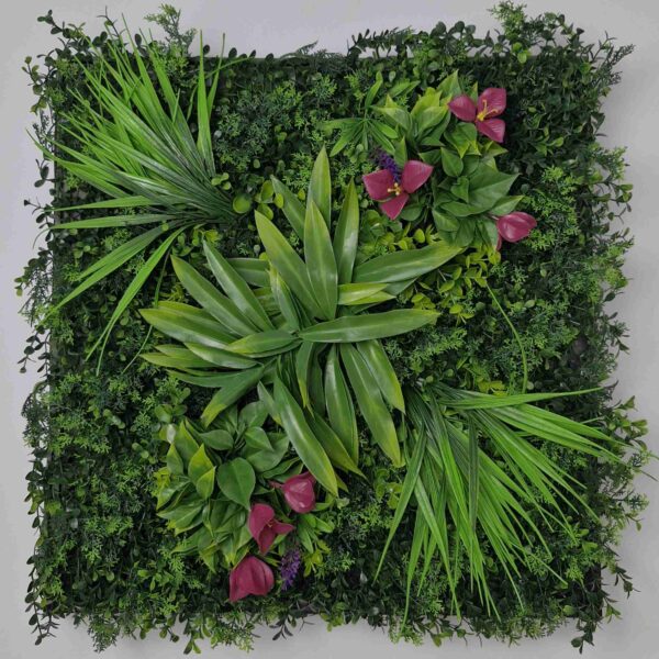 Panel Zielona ściana Flower Mix 50x50cm