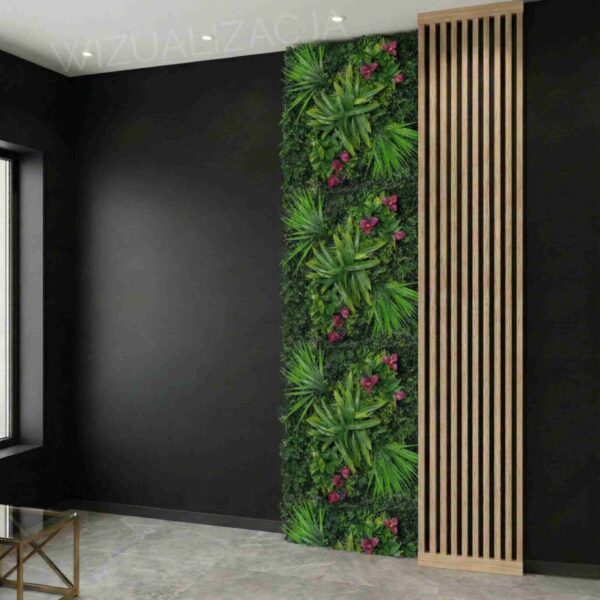 Panel Zielona ściana Flower Mix 50x50cm