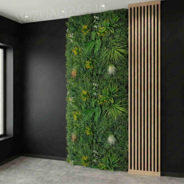 Panel Zielona ściana Variety 100x100cm