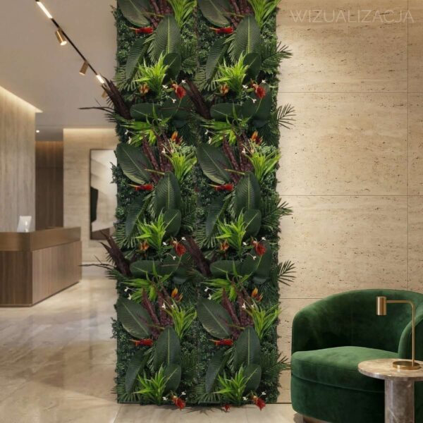 Panel Premium Zielona ściana Exotic Rainforest 50x100cm