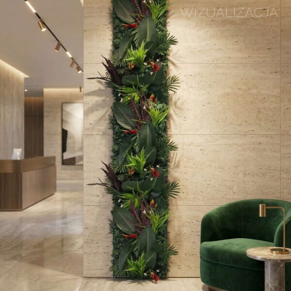 Panel Premium Zielona ściana Exotic Rainforest 50x100cm