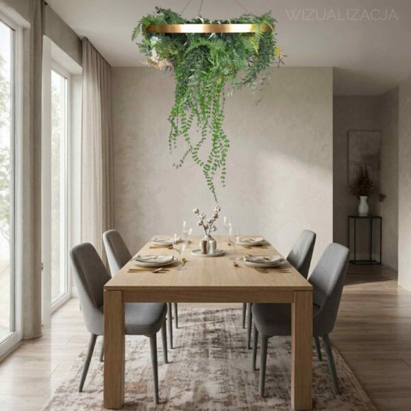Obręcz roślinna zielony sufit Hanging garden 60cm